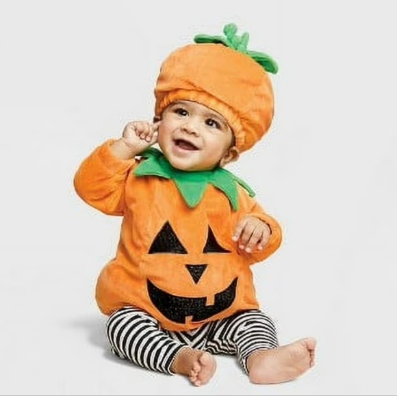EEK & Hyde Pullover Pumpkin Costume with Hat - Picture 1 of 4